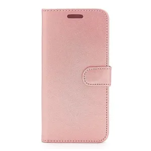 Samsung A715 Galaxy A71 PU Leather Side Opening Wallet Case With Card Slots - Rose Gold
