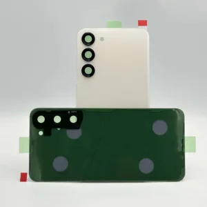 For Samsung S911 Galaxy S23 Rear Back Glass / Battery Cover With Camera Lens - White