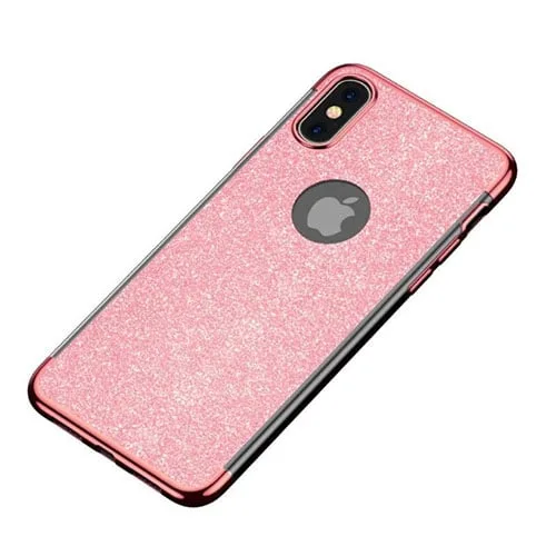 Huawei Mate 20 Lite Ultra Thin Clear Gel Case With Chrome & Glitter Effect - Image 7