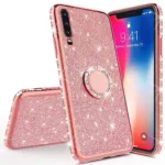 Samsung A105 Galaxy A10 Ultra Thin Clear Gel Case With Diamond, Glitter & Ring