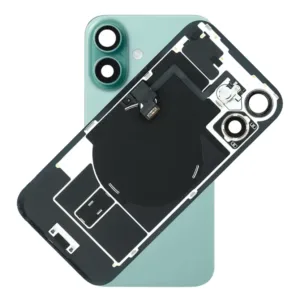 For iPhone 16 Plus Rear Back Glass Battery Cover With NFC Flex, Frame & Magnets – Teal