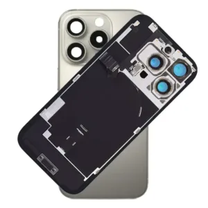 For iPhone 16 Pro Max Rear Back Glass Battery Cover With NFC Flex, Frame & Magnets – Titanium