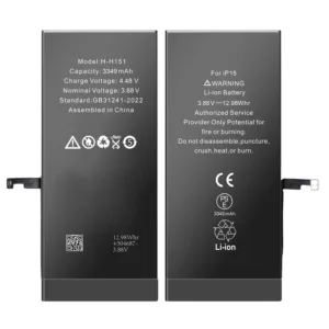 For iPhone 15 AAA Quality NO Message Diagnostic 3349mAh Replacement Battery