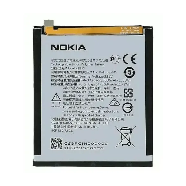 Genuine HE342 Nokia 7.1 / 6.1 Plus 3060mAh Battery