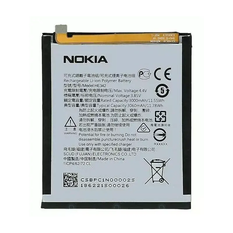 Genuine HE342 Nokia 7.1 / 6.1 Plus 3060mAh Battery