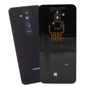 For Huawei Mate 20 Lite Genuine Rear Back Glass / Battery Cover Camera Lens Fingerprint Flex - Black