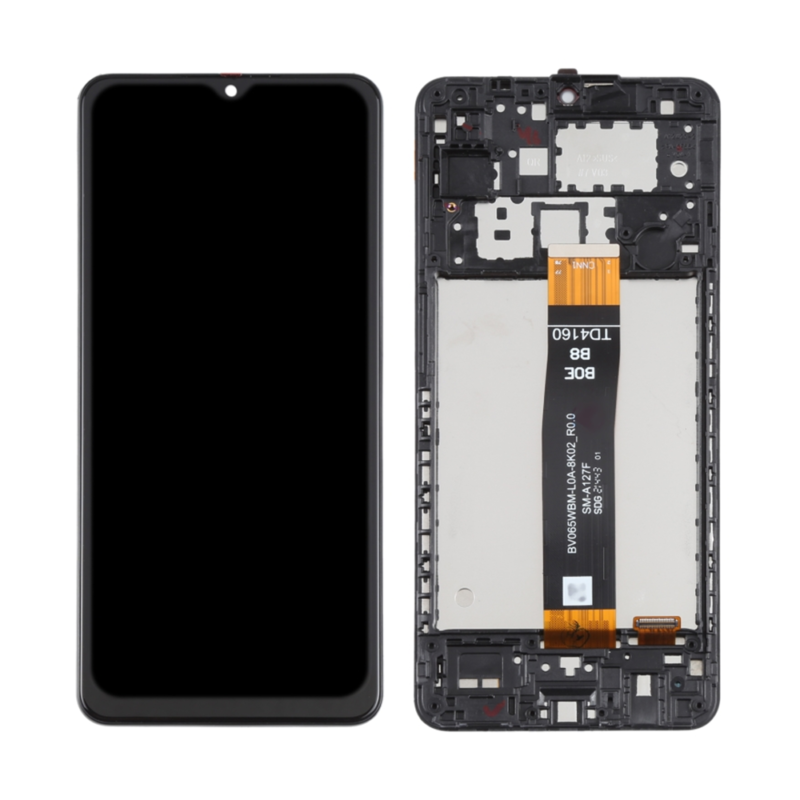 For Samsung A127 Galaxy A12 LCD Screen & Touch Digitiser With Frame