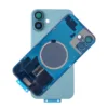 For iPhone 16 Rear Back Glass Battery Cover Frame & Magnets – Teal