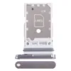 For Samsung S711 Galaxy S23 FE Dual SIM Card Tray Holder - Silver - OEM Pulled