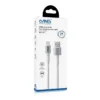 ANG Nylon Braided Lightning 1M 3.0A 60W USB Fast Charge / Sync Cable - White