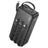 Hoco 30000mAh 4 Cable Large Capacity Fast Charging Power Bank Charger - Black