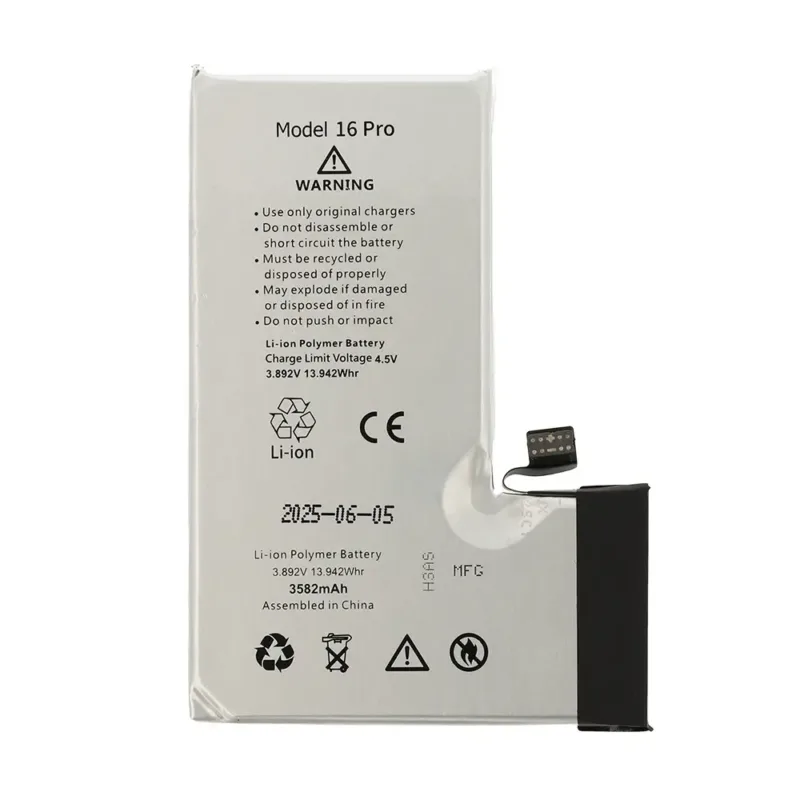 For iPhone 16 Pro AAA Quality 3582mAh Replacement Battery