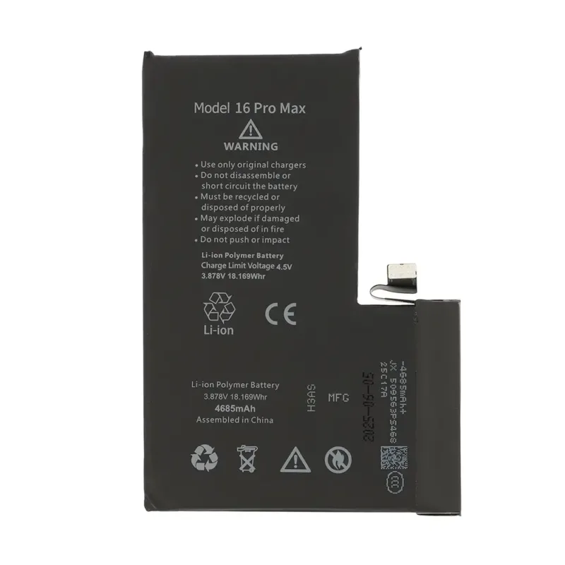 For iPhone 16 Pro Max AAA Quality 4685mAh Replacement Battery