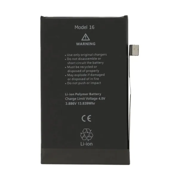For iPhone 16 AAA Quality 3561mAh Replacement Battery