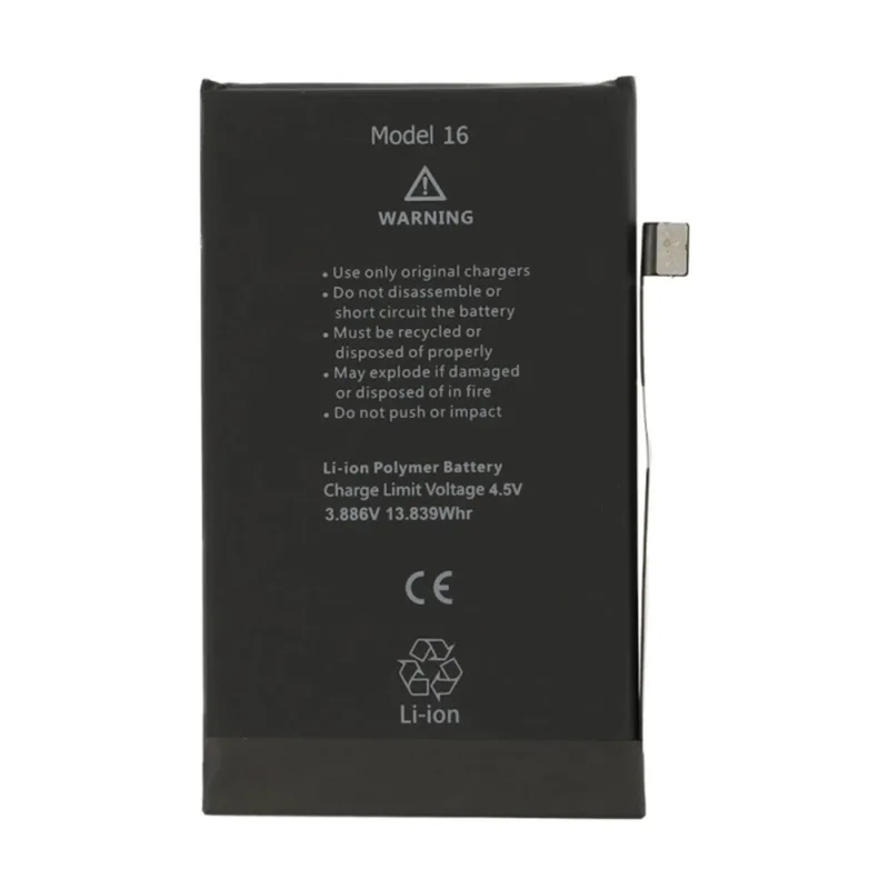 For iPhone 16 AAA Quality 3561mAh Replacement Battery