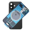For iPhone 16 Rear Back Glass Battery Cover Frame & Magnets – Black