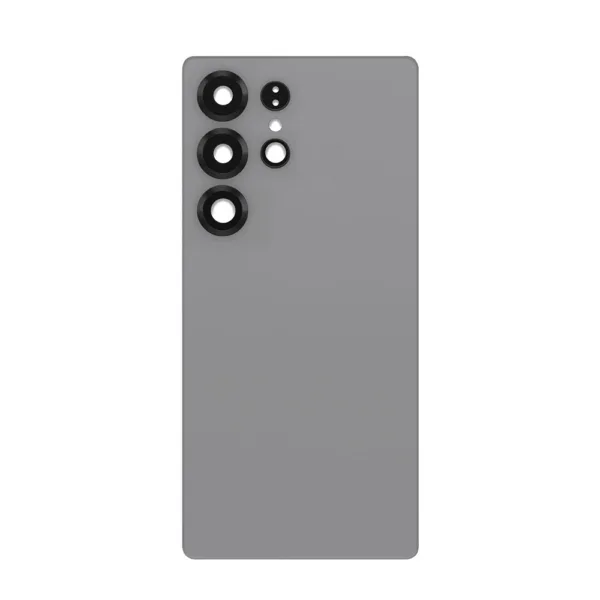 For Samsung S938 Galaxy S25 Ultra Rear Back Glass / Battery Cover With Camera Lens - Titanium Grey