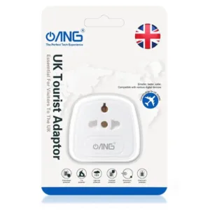 ANG UK Tourist Travel Adapter EU / US to 3 Pin UK