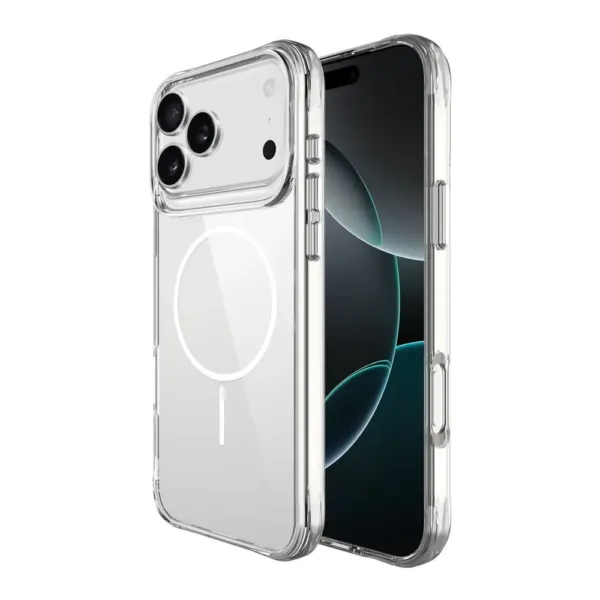 For iPhone 15 / 16 / 17 Clear Magsafe Charging PC TPU Case Cover