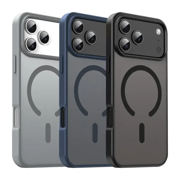 For iPhone 15 / 16 / 17 Matte Magsafe Charging PC TPU Case Cover