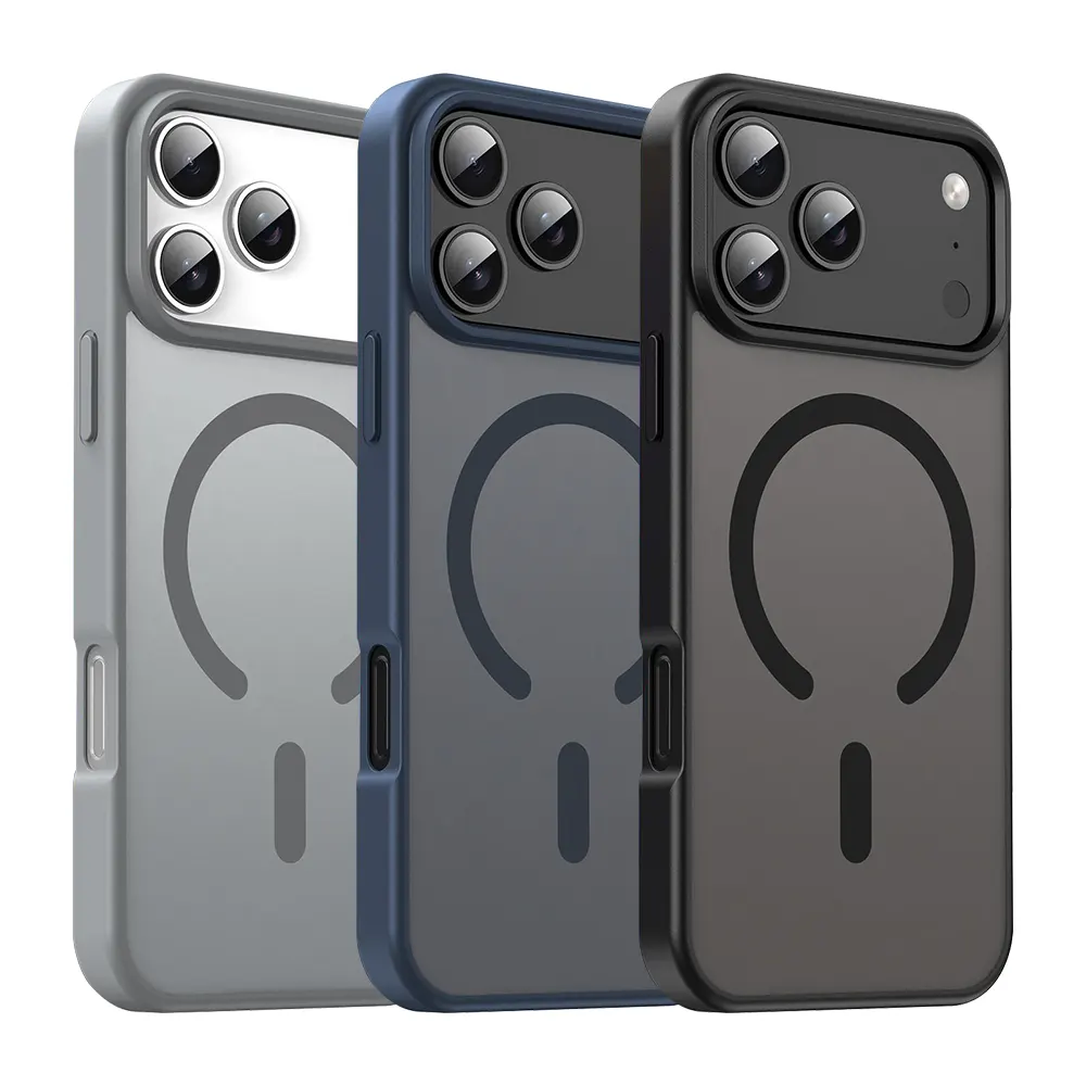 For iPhone 15 / 16 / 17 Matte Magsafe Charging PC TPU Case Cover