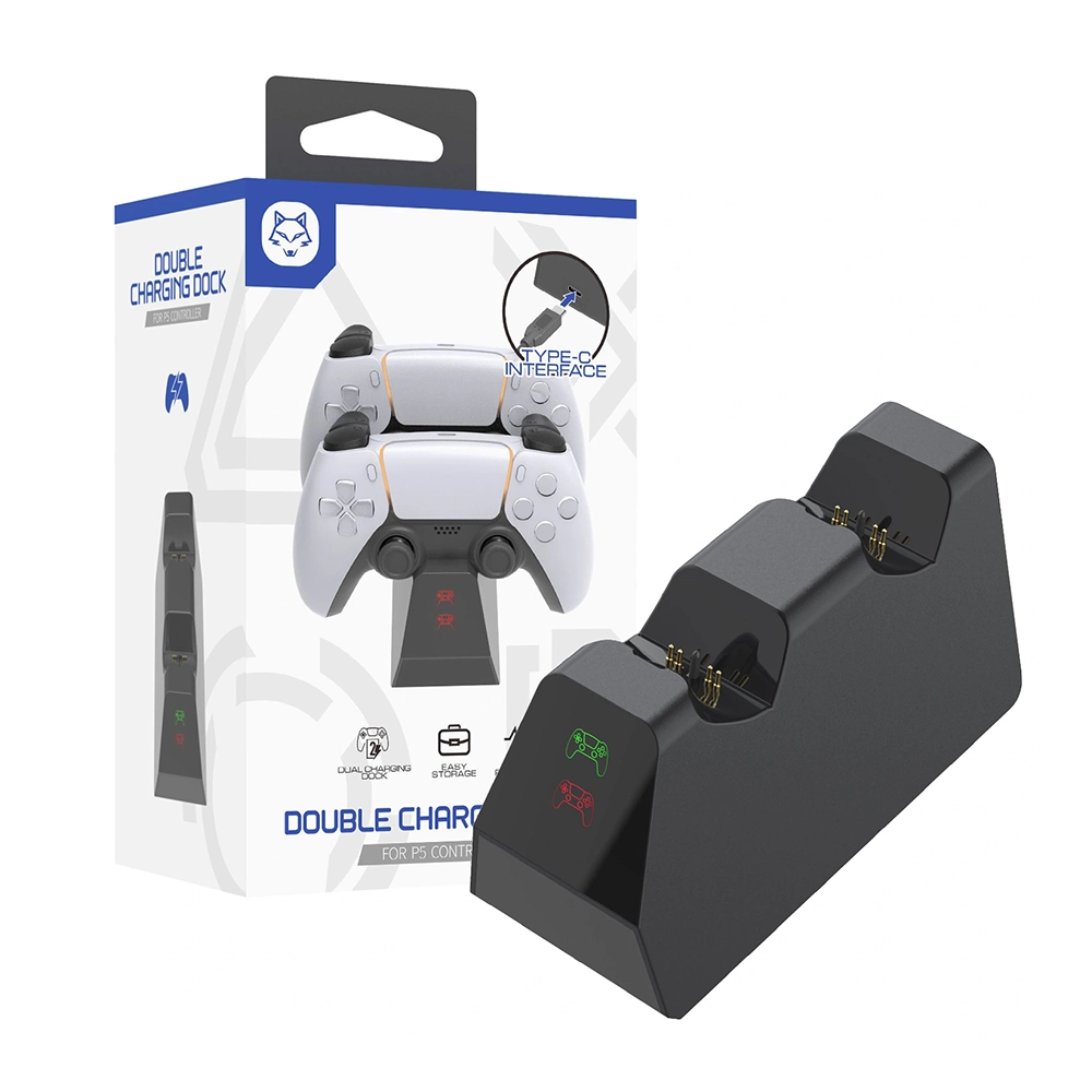 For Sony PS5 Playstation 5 Controller Double Charging Dock For Sony PS5 Playstation 5 Controller Double Charging Dock