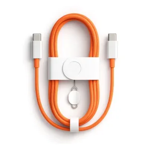 For iPhone 17 Pro Series USB-C To USB-C Fast Charging Data Braided USB Cable - Orange