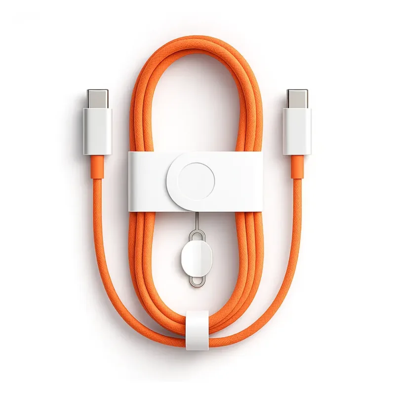 For iPhone 17 Pro Series USB-C To USB-C Fast Charging Data Braided USB Cable - Orange