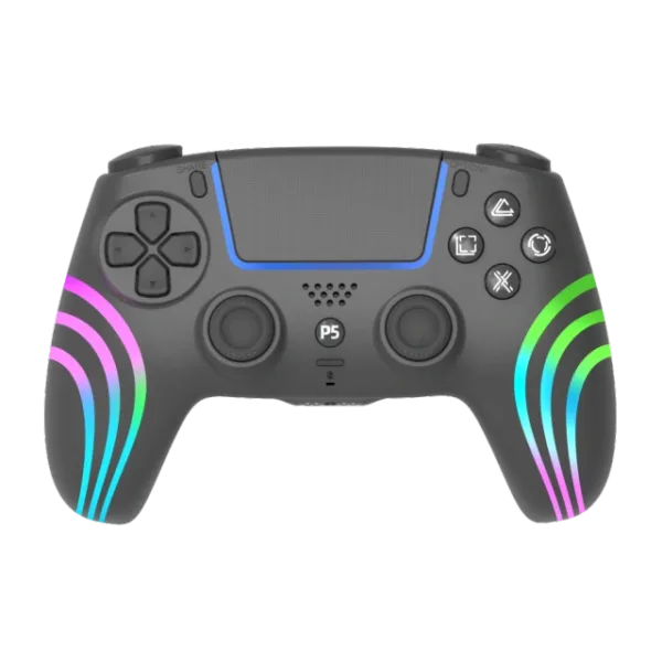 For Sony PS5 / PC RGB Colour Wireless Controller - Black