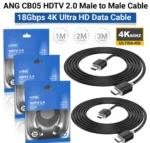 ANG HDTV 2.0 Male To Male 4K HDMI Cable - 1 Metre - Image 2