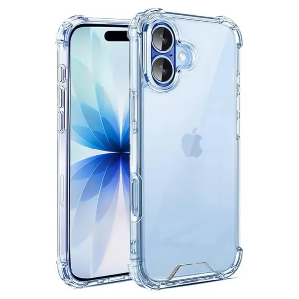 For Apple iPhone 17 Anti-Burst Protective Shockproof Clear TPU Gel Case