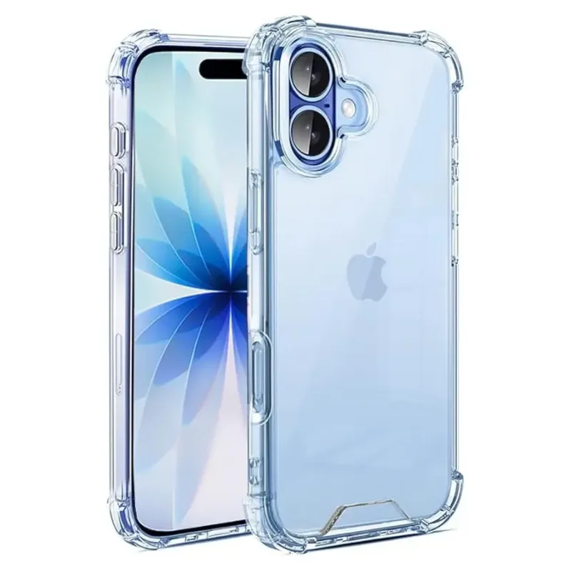 For Apple iPhone 17 Anti-Burst Protective Shockproof Clear TPU Gel Case