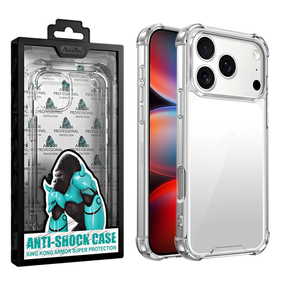 For iPhone 17 Pro Max Atouchbo Genuine Anti-Shock Kong Super Protective TPU Gel Case For iPhone 17 Pro Max Atouchbo Genuine Anti-Shock Kong Super Protective TPU Gel Case