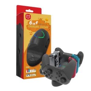 For Nintendo Switch 6 in 1 Joy Con / Pro Controller Charging Station