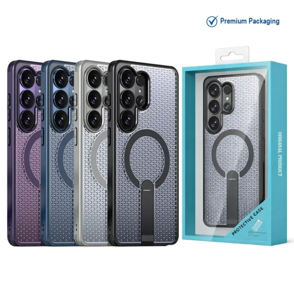 For Samsung Galaxy S26 Ultra Heat Dissipation Magsafe Case With Stand