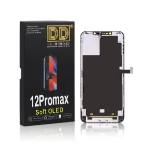 For iPhone 12 Pro Max NO Message Diagnostic OLED Screen & Touch Digitiser On Frame