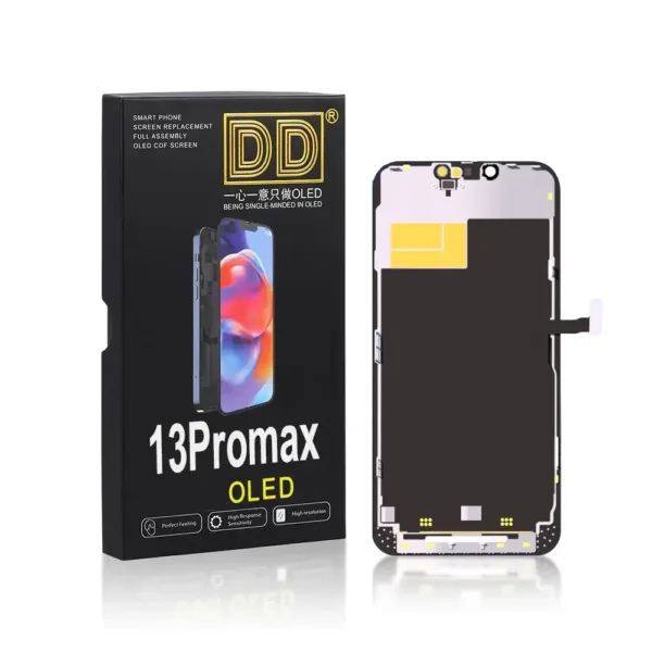 For iPhone 13 Pro Max NO Message Diagnostic OLED Screen & Touch Digitiser On Frame