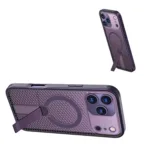 For All iPhone Models Heat Dissipation Shockproof Magsafe Case With Stand - Image 2