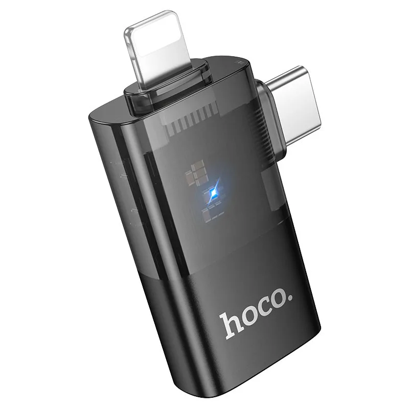 HOCO UA36E Mini OTG Adapter Type-C / Lightning to USB-A
