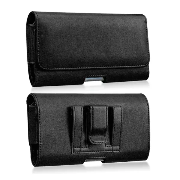 Universal Faux Leather Belt Clip Waist Phone Case / Pouch