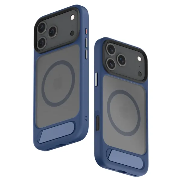 For iPhone 17 Pro / 17 Pro Max Premium Soft Feel Magsafe Compatible Case With Stand